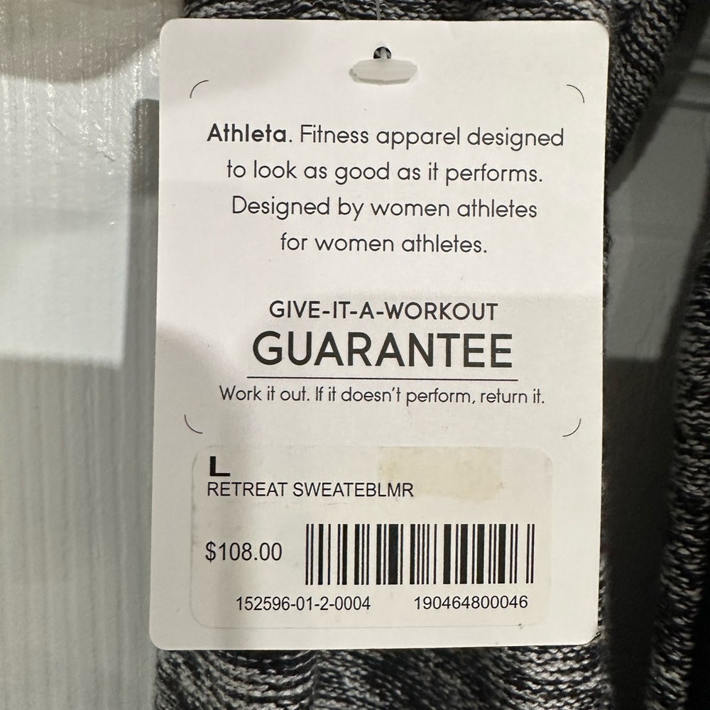 Athleta Gray Heathered Long Sleeve Tunic Dress - Picture 4 of 6